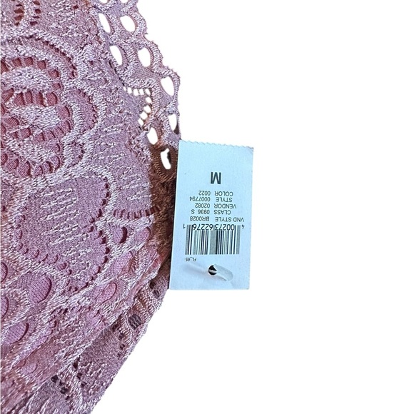 Lavender Lace Padded Underwire Bra Medium 32/34 B/C NWT - Picture 2 of 6